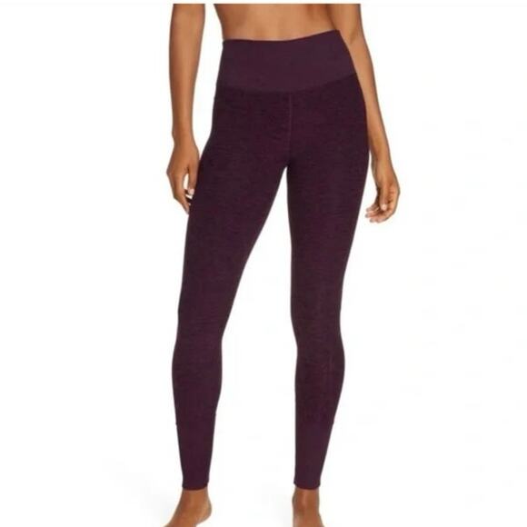 Alo Alosoft Black Plum Heather Butter Soft Lounge Legging Size XXS - Picture 2 of 10